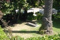 White Gazebo And Lonely Branch In A Park 3 Royalty Free Stock Photo