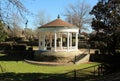 A white Gazebo in the park Royalty Free Stock Photo