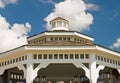 White gazebo roof