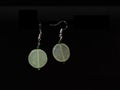 White Gem Stone Quartz Jewelry Earring semi precious