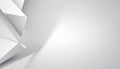White Geometric Abstract Background with Sharp Angles Royalty Free Stock Photo