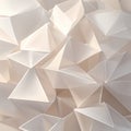 White Geometric Faceted Abstract Surface Texture background Royalty Free Stock Photo