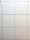 White geometric parttern of a floor Royalty Free Stock Photo