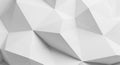 White geometric surface composed of interconnected triangular facets. The pattern Royalty Free Stock Photo