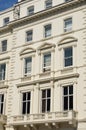 White georgian terrace of houses