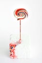 Lollipop Colors on White Background Royalty Free Stock Photo