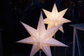 White glittering beautiful star shaped Christmas decoration