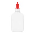 White Glue Bottle with Copy Space and Spreader Cap. 3d Renderin Royalty Free Stock Photo