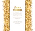 White and Gold Banner, Greeting Card Design