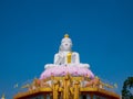 Big buddha on blue sky Royalty Free Stock Photo