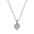 White gold chain with pendant Royalty Free Stock Photo