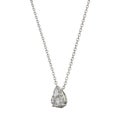 White gold chain with pendant Royalty Free Stock Photo