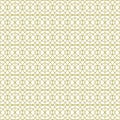 White Gold Circles Artdeco Seamless Pattern