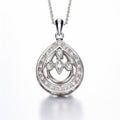 Exquisite Diamond Pendant With Traditional Japanese Motifs
