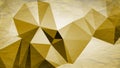 White and Gold Grunge Polygonal Background Image