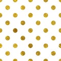 White and gold pattern. Abstract polka dot background.