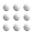 9 White Golf Balls Bulk Pack Practice Balls on transparent background Royalty Free Stock Photo