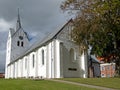 White gothic brick church in Thisted, Denmark