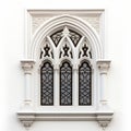 Gothic Ornate Arches: Hyperrealistic Details Of Byzantine Georgian Window