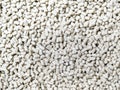 White grain of remelt plastic recycling pellets Royalty Free Stock Photo