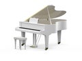 White grand piano