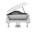 White grand piano Royalty Free Stock Photo