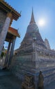 white granite or brick temple architecture under sunlight of sun Royalty Free Stock Photo