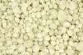 White granules of phosphate fertilizers background