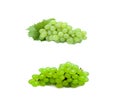 White grapes bunch isolated on white