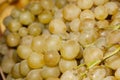 White grapes close up background