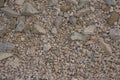 White gravel texture background pattern. Royalty Free Stock Photo