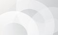 White gray abstract background circle texture luxury template. Vector illustration design Royalty Free Stock Photo