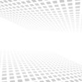 White gray abstract background, vector perspective horizon light geometric background