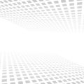 White gray abstract background, vector perspective horizon light geometric background