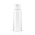 White gray beauty products/cosmetics bottle Royalty Free Stock Photo