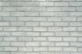 White or gray brick concrete wall texture for background. Royalty Free Stock Photo