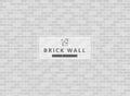 White and gray brick wall background texture. Royalty Free Stock Photo