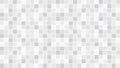 White and gray ceramic floor and wall tiles. Abstract vector background. Geometric mosaic texture. Simple seamless pattern