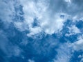 White and Gray Clouds Blue Sky Royalty Free Stock Photo