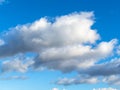 White and gray cumuli clouds in blue sky