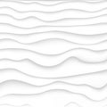 White and gray curve gradient texture. Simple wavy pattern. Vector creative wave background