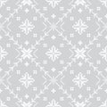 White on gray ethnic embroidery seamless pattern background vector illustration