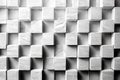 White and gray grunge squares pattern abstract background. Generative AI