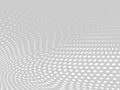 White-gray halftone background. Digital gradient. Abstract backdrop with circles, point, dots Royalty Free Stock Photo