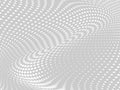 White-gray halftone background. Digital gradient. Abstract backdrop with circles, point, dots Royalty Free Stock Photo