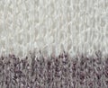 White and gray knit material - up close abstract background