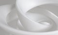 White gray milky fluid swirl subtle shape - abstract background concept