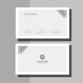 White And Gray Minimalist Business Card