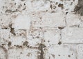 White and gray pink old brick wall with cracks background Royalty Free Stock Photo