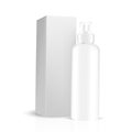 White gray round bottle sprayer with box for cosmetic/perfume